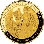 2010 First Spouse Gold Coin Mary Todd Lincoln Proof Reverse