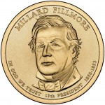 2010 Presidential Dollar Coin Millard Fillmore Uncirculated Obverse