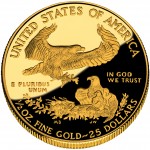 2011 American Eagle Gold Half Ounce Proof Coin Reverse
