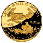 2011 American Eagle Gold Tenth Ounce Proof Coin Reverse