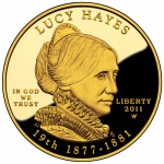 2011 First Spouse Gold Coin Lucy Hayes Proof Obverse