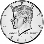 2011 Kennedy Half Dollar Uncirculated Obverse Denver