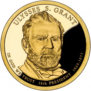 2011 P Ulysses S Grant Uncirculated One Dollar 25 Golden Coin Roll $1 