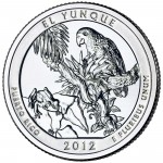 2012 America The Beautiful Quarters Coin El Yunque Puerto Rico Uncirculated Reverse