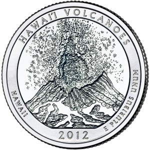 2012 America The Beautiful Quarters Coin Hawaii Volcanoes Hawaii Uncirculated Reverse