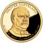 2012 Presidential Dollar Coin Grover Cleveland First Term Proof Obverse