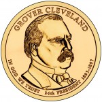 2012 Presidential Dollar Coin Grover Cleveland Second Term Uncirculated Obverse