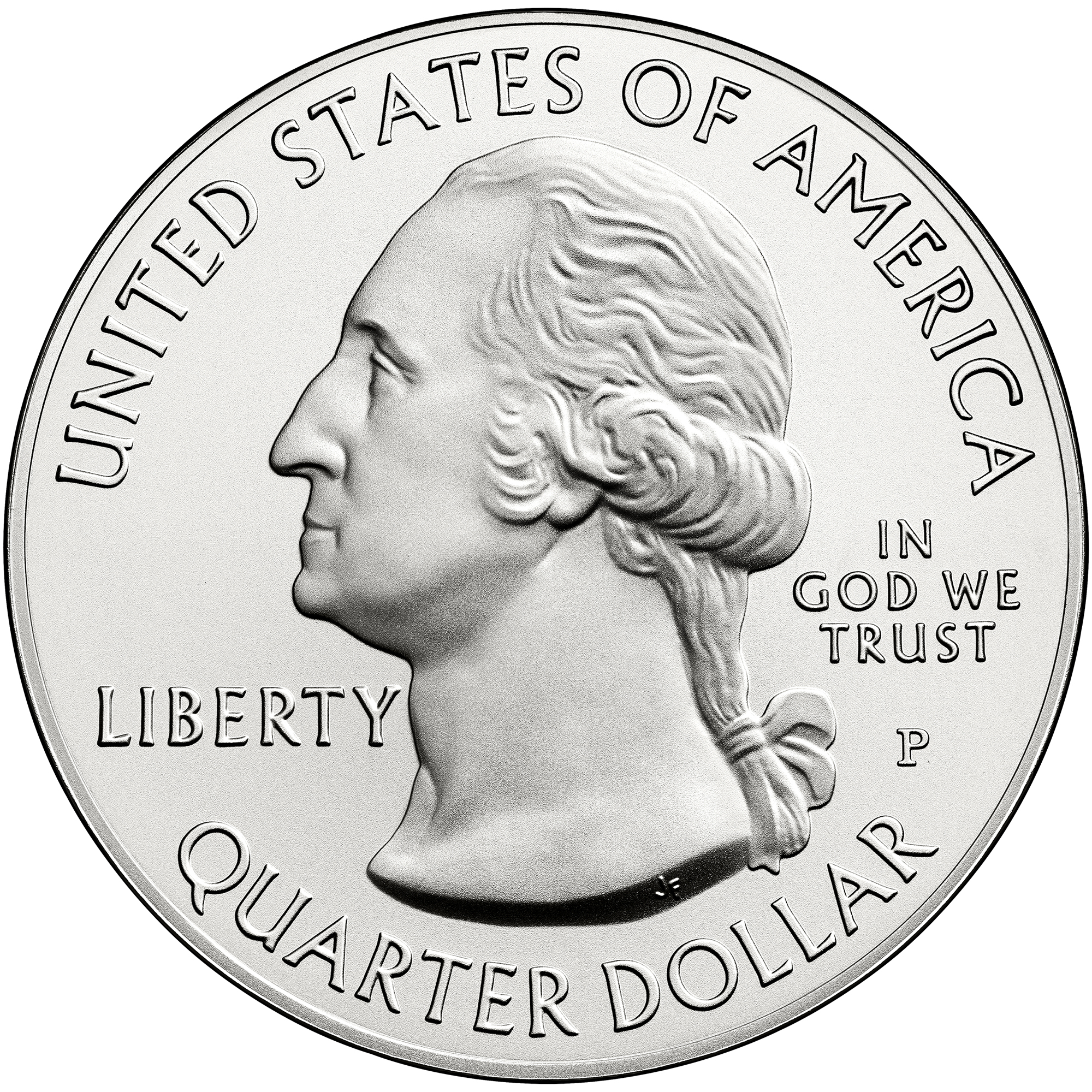 2013 America The Beautiful Quarters Five Ounce Silver Uncirculated Coin Obverse