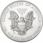 2013 American Eagle Silver One Ounce Uncirculated Coin Reverse