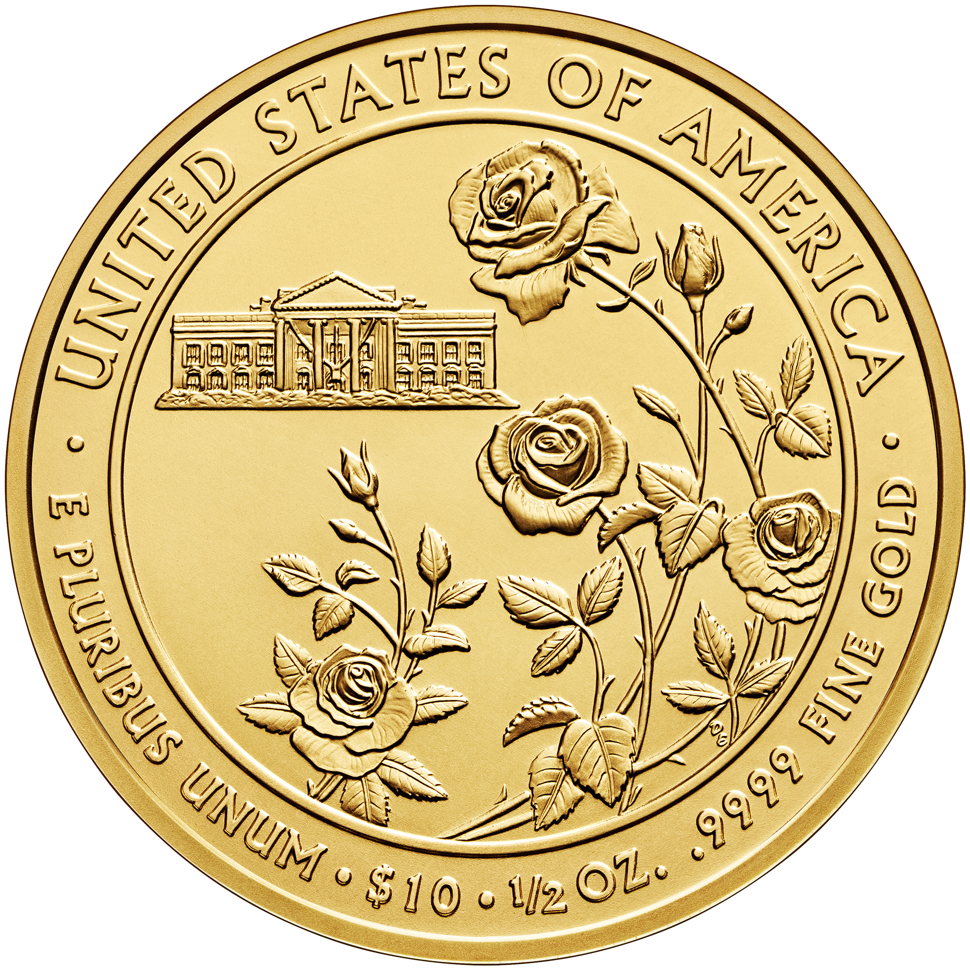 2013 First Spouse Gold Coin Ellen Wilson Uncirculated Reverse