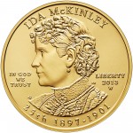 2013 First Spouse Gold Coin Ida Mckinley Uncirculated Obverse