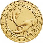 2013 First Spouse Gold Coin Ida Mckinley Uncirculated Reverse