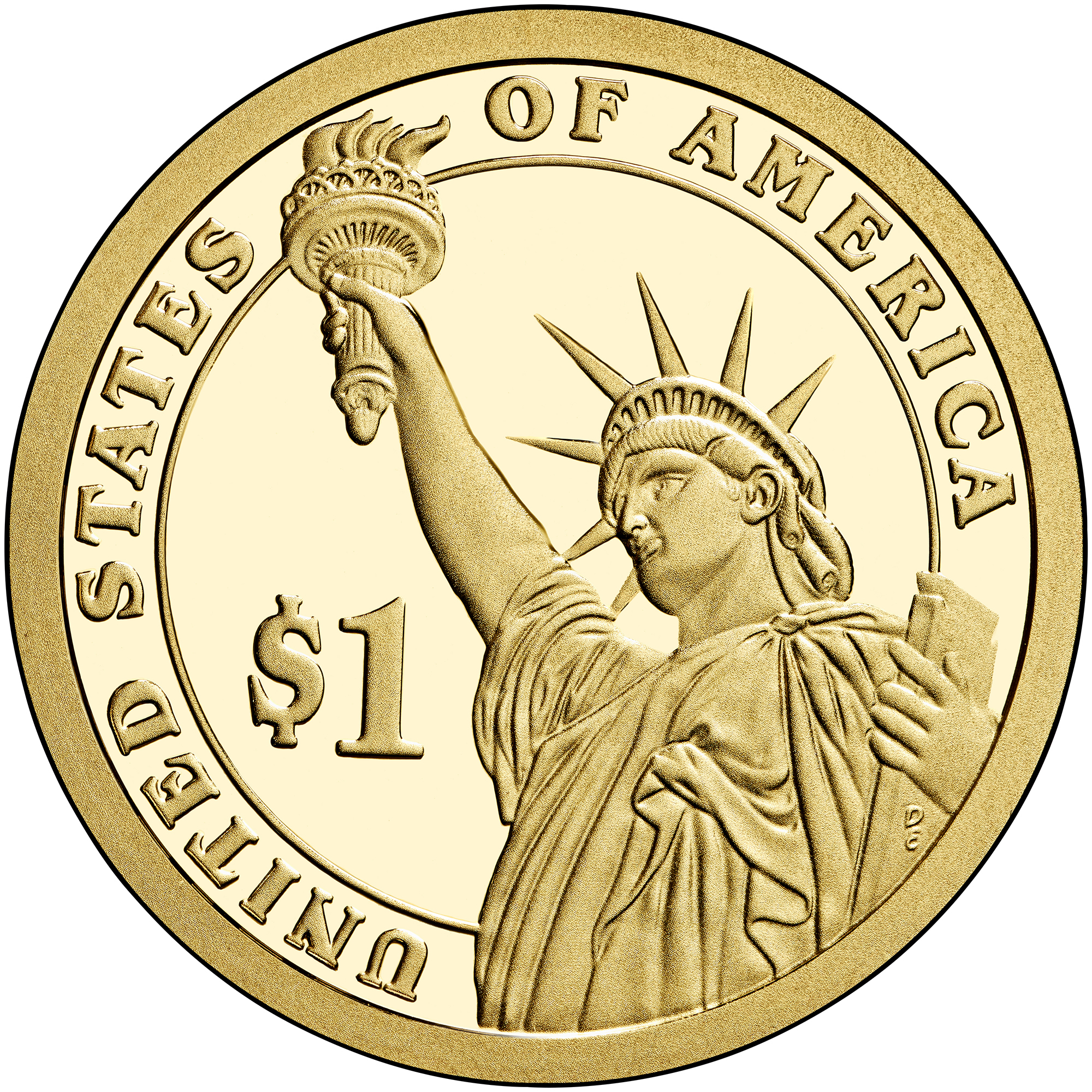 2013 Presidential Dollar Coin Proof Reverse