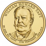 2013 Presidential Dollar Coin William Howard Taft Uncirculated Obverse