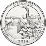 2014 America The Beautiful Quarters Coin Everglades Florida Uncirculated Reverse