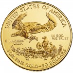 2014 American Eagle Gold One Ounce Uncirculated Coin Reverse