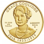 2014 First Spouse Gold Coin Grace Coolidge Proof Obverse