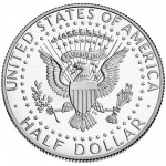 2014 Kennedy Half Dollar Fiftieth Anniversary Silver Proof Coin Philadelphia Reverse
