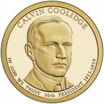 2014 Presidential Dollar Coin Calvin Coolidge Proof Obverse