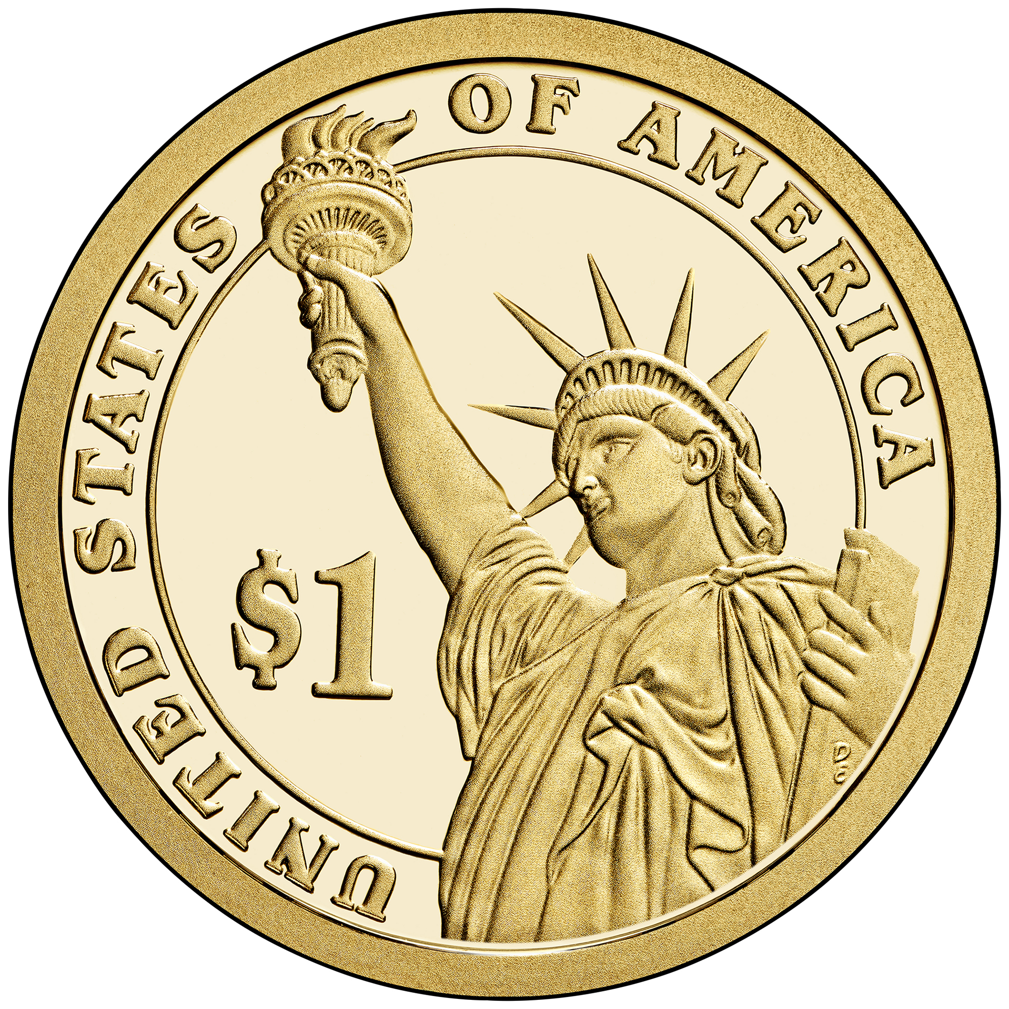 2014 Presidential Dollar Coin Proof Reverse