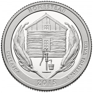 2015 P BU Homestead Nebraska National Park NP Quarter Choice Uncirculated US Mint 