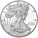 2015 American Eagle Silver One Ounce Proof Coin Obverse