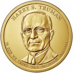 2015 Presidential Dollar Coin Harry S. Truman Uncirculated Obverse