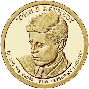 1 Mint Roll 2015-P John F Kennedy $1 Unsearched UNC Presidential Dollar 