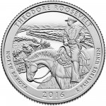 2016 America The Beautiful Quarters Coin Theodore Roosevelt North Dakota Proof Reverse