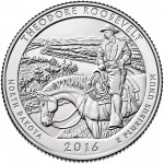 2016 America The Beautiful Quarters Coin Theodore Roosevelt North Dakota Uncirculated Reverse