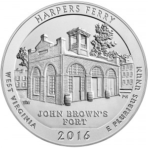 2016 P HARPERS FERRY WEST VIRGINIA PARK QUARTER $10 BU PAPER ROLL READY TO SHIP 