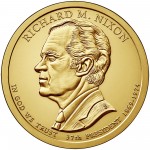 2016 Presidential Dollar Coin Richard M. Nixon Uncirculated Obverse