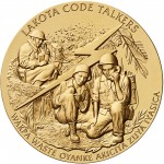 2008 Code Talkers Cheyenne River Sioux Tribe Bronze Three Inch Medal Obverse