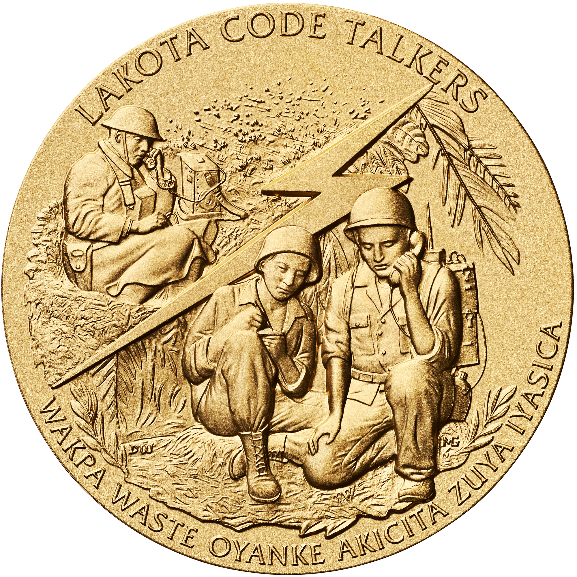 OSAGE NATION CODE TALKERS BRONZE MEDAL FROM US MINT