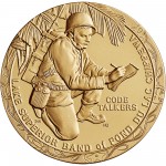 2008 Code Talkers Fond Du Lac Tribe Bronze Three Inch Medal Obverse