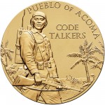 2008 Code Talkers Pueblo Acoma Tribe Bronze Three Inch Medal Obverse