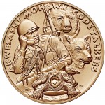 2008 Code Talkers Saint Regis Mohawk Tribe Bronze One And One Half Inch Medal Obverse