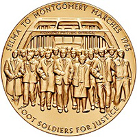 1965 Selma to Montgomery Voting Rights Marches bronze medal obverse