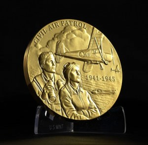 The Civil Air Patrol Congressional Gold Medal obverse