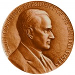 Calvin Coolidge Presidential Bronze Medal Obverse