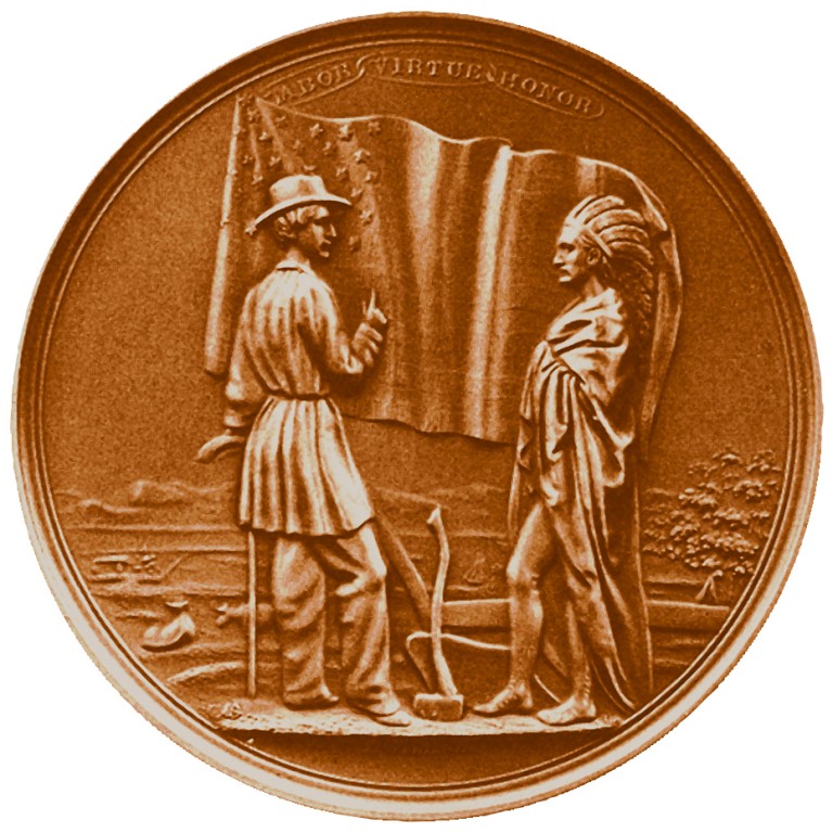 James Buchanan Presidential Bronze Medal Reverse