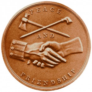 Polk Indian Peace Medal Mint Small Size Medal U.S James K 