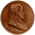 John Adams Presidential Bronze Medal Obverse