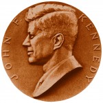 John F Kennedy Presidential Bronze Medal Obverse