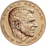 Ronald Reagan Presidential Bronze Medal One Five Sixteenths Inch Obverse