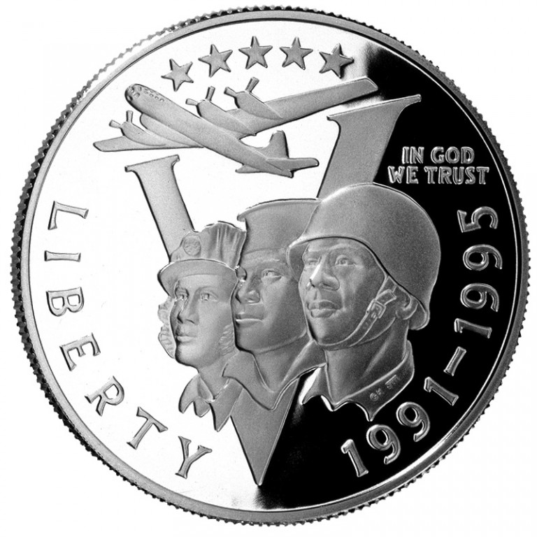 WW2 1991-1995-P World War II Half Dollar 50c 1993 Coin ONLY Commemorative WW 2 