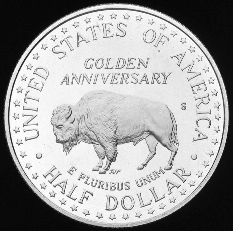 1991-S PCGS PR69DCAM Mount Rushmore Commemorative Half Dollar FADED LABEL 