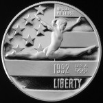 1992 Olympics France And Spain Commemorative Clad Half Dollar Proof Obverse