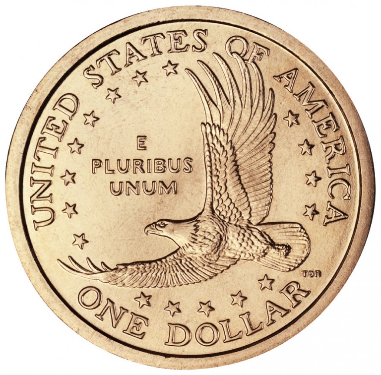 1999-2006 Sacagawea Golden Dollar Uncirculated Reverse