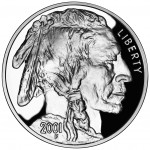 2001 American Buffalo Commemorative Silver One Dollar Proof Obverse